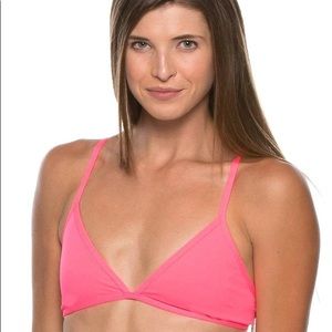 JOLYN Clothing Bikini Top in Hot Pink